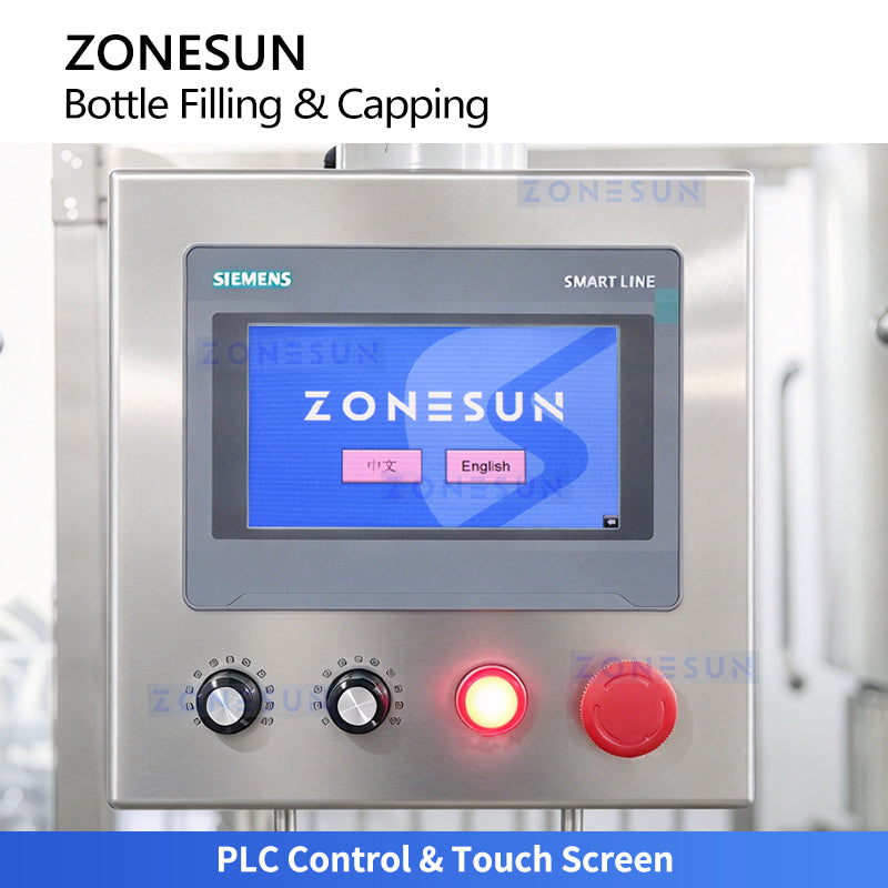 ZONESUN ZS-AFC16PB Automatic Small Bottle Tube Liquid Supplements Filling and Capping Machine