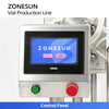 ZONESUN ZS-AFC18 4-Head Magnetic Pump Small-Dose Vial Filling and Capping Line