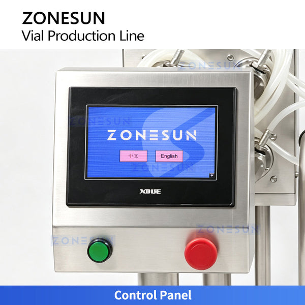 ZONESUN ZS-AFC18 4-Head Magnetic Pump Small-Dose Vial Filling and Capping Line