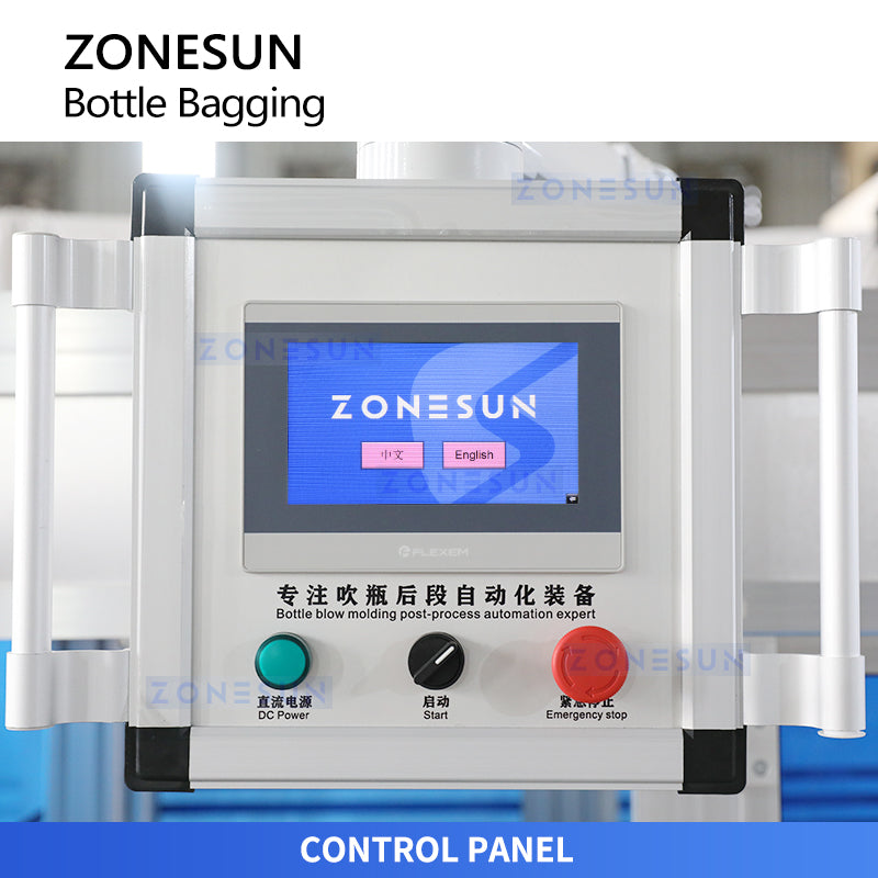ZONESUN ZS-SPL20 Automatic Plastic Bottle Bagging Machine Plastic Container Packing Line