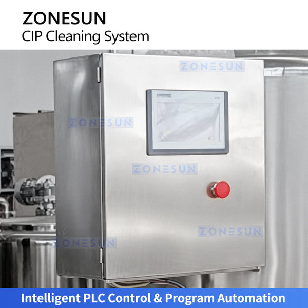 ZONESUN ZS-CIP500 Series Automatic CIP Cleaning System with 3 Tanks for Food Beverage Processing