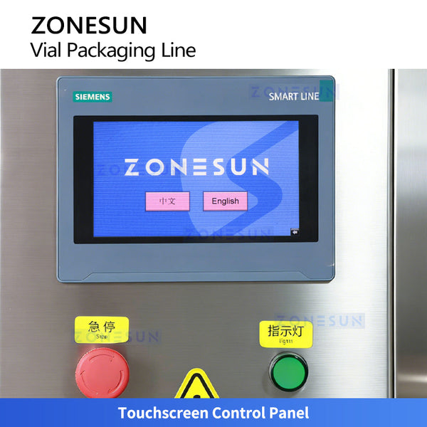 ZONESUN ZS-AFCL9 Automatic Vial Filling Capping Labeling Machine Vial Packaging Line