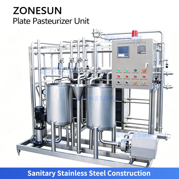 ZONESUN ZS-PRT200 Plate Type Pasteurizer & UHT Sterilizer Machine