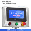 ZONESUN ZS-MY150 High Speed Automatic Card Feeder Machine for Cards Labels Bags and Leaflets