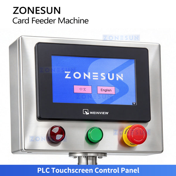 ZONESUN ZS-MY150 High Speed Automatic Card Feeder Machine for Cards Labels Bags and Leaflets