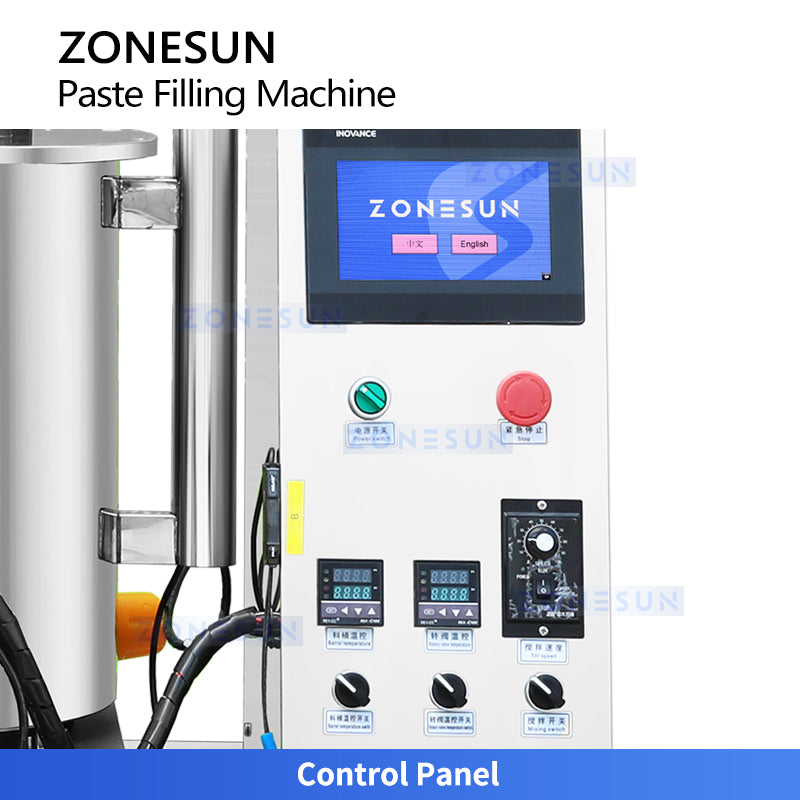 ZONESUN ZS-VTGTL1A Automatic Heating & Stirring Paste Filling Machine with Gear Pump for Lipstick, Vaseline, Wax & High-Viscosity Products