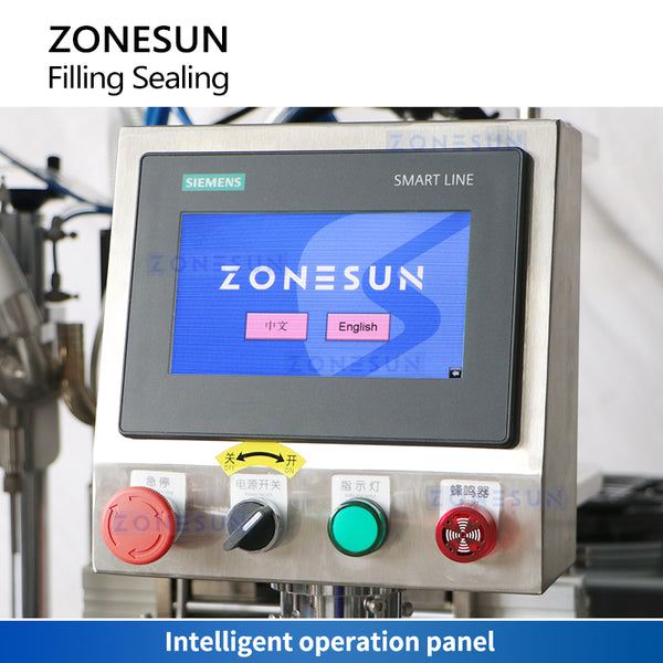 ZONESUN ZS-FS007U Tube Filler & Sealer for Hand Creams, Lotions & Cosmetic Packaging