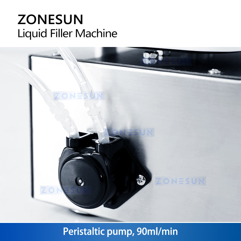 ZONESUN ZS-M90 Semi Automatic Liquid Weighing Peristaltic Filling Machine