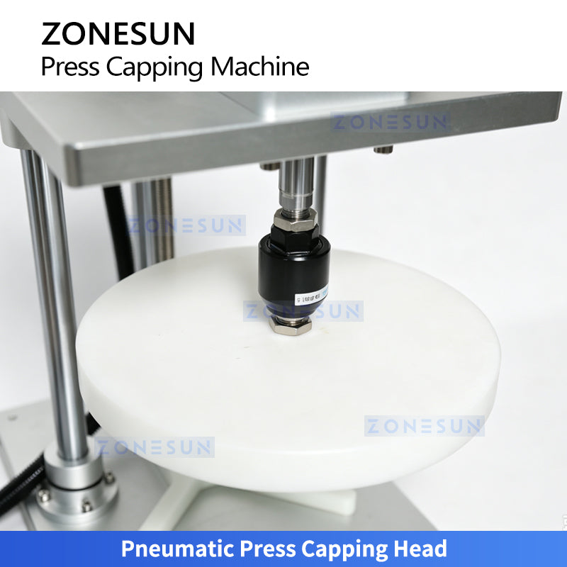ZONESUN ZS-PDCM100C Semi-Automatic Pneumatic Plastic Bucket Lid Pressing Machine