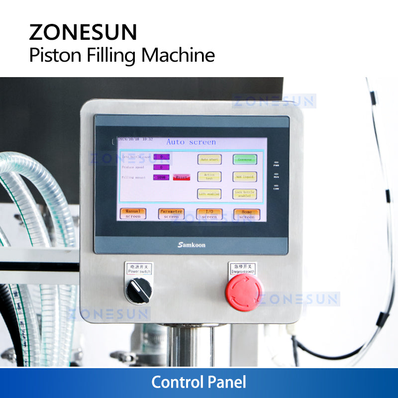 ZONESUN ZS-YT6T-6PX 6‑Head Servo Piston Paste Filling Machine