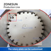 ZONESUN ZS-FAL180D3 Automatic Magmetic Pump Liquid Filling Round Bottle Cap Screwing Labeling Production Line