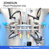 ZONESUN ZS-FSL220 Automatic Liquid Sachet Packaging Machine Pouch Filling, Sealing & Cutting Labeling System
