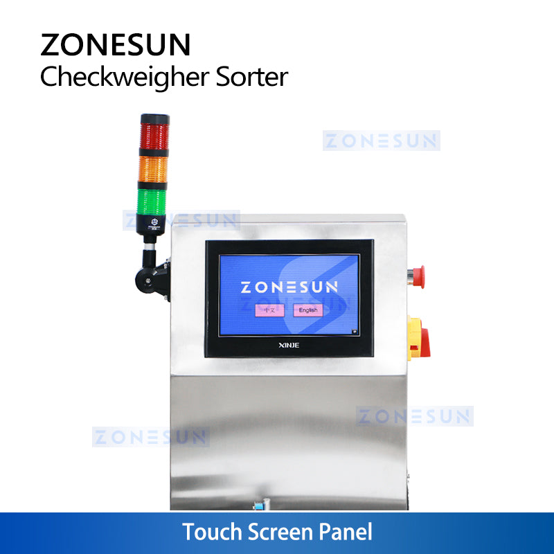 Online check weighing system
