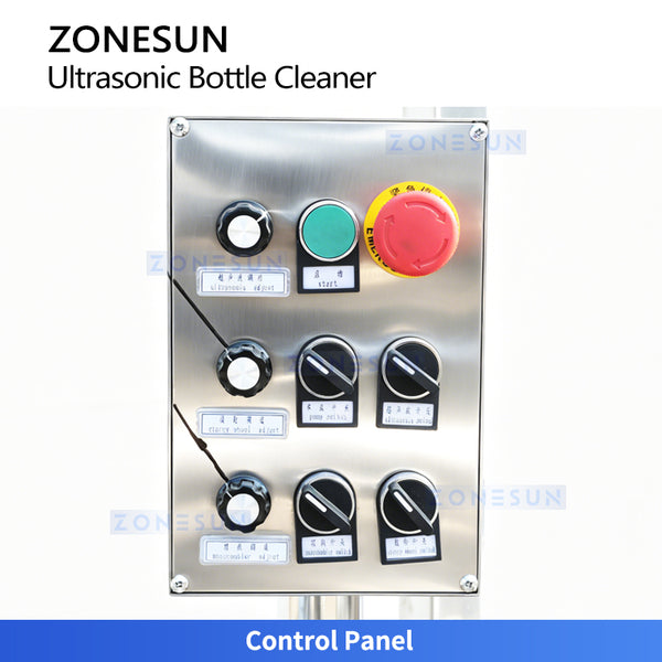 ZONESUN ZS-UWB8 Automatic Ultrasonic Bottle Washing Machine for 3ml-10ml Vials Water & Air Cleaning System