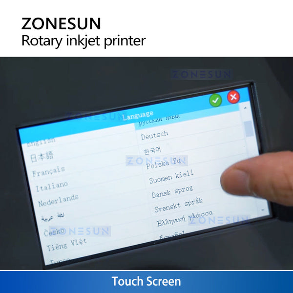 ZONESUN ZS-RIP1 Rotary Inkjet Coding Machine for Bottles and Tubes