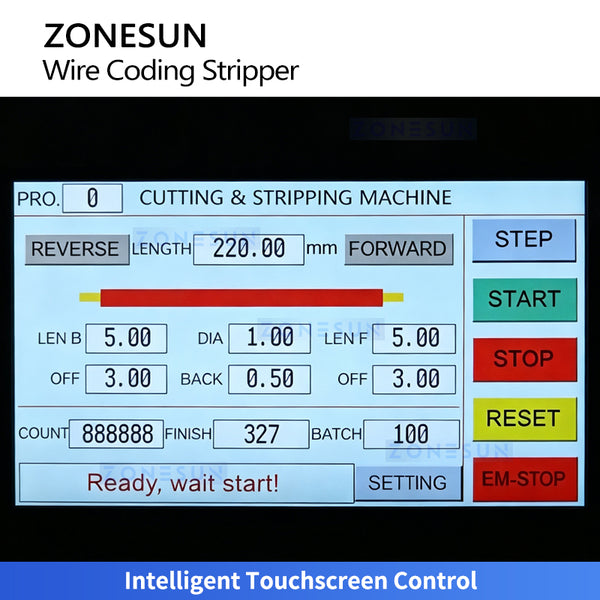 ZONESUN ZS-EW30 Automatic Wire Cutting Stripping Coding Machine for Wire Harness Processing