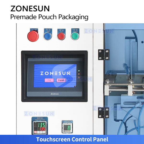 ZONESUN AFS04W 4-Head Linear Weigher Premade Pouch Packaging Machine