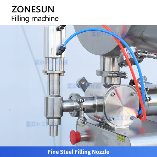 ZONESUN ZS-GTU1 Pneumatic Paste Filling Machine With Mixer
