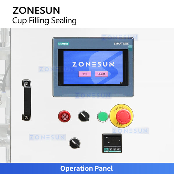 ZONESUN ZS-AFS02R Automatic Cup Filling and Sealing Machine for Yogurt, Sauce, Beverage & Liquid Packaging
