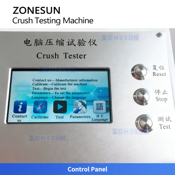 Zs Testing ZONESUN ZS-DTBT2 Crush Testing Machine for Paperboard Corrugated Boxes