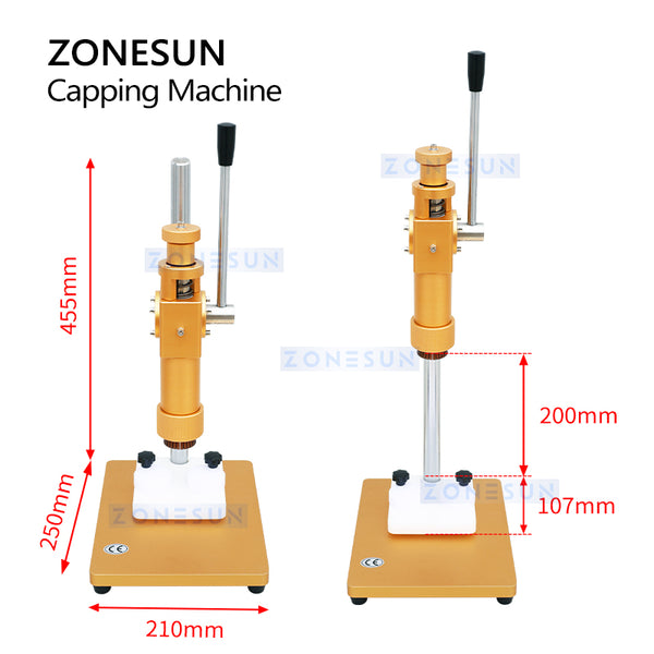 ZONESUN ZS-TYG2 Dual-use Manual Perfume Bottle Capping Machine