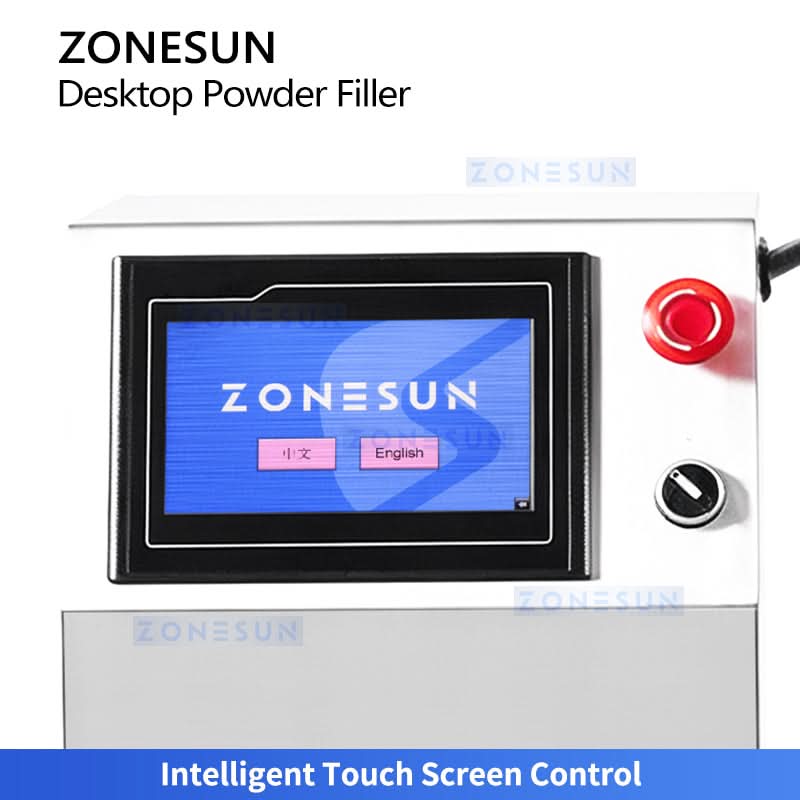 ZONESUN ZS-FM100H Tabletop Powder Filling Machine with Servo Auger for Small Dose Filling