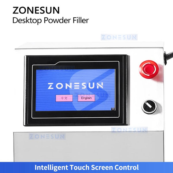 ZONESUN ZS-FM100H Tabletop Powder Filling Machine with Servo Auger for Small Dose Filling