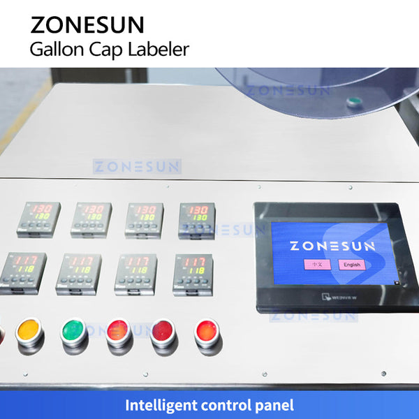 Bottle Cap Top Labeling Machine