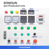 ZONESUN ZS-MB300L3 Triple Tank Mixing System for High Viscosity Sauce, Paste and Emulsion Production with Vacuum Mixing and Heating