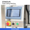 ZONESUN Fully Automatic ZS-JG25 V‑Cut Tube Cutting Machine for Cosmetic Pump Tubes & Sprayer Tubes | Industrial Tube Cutter