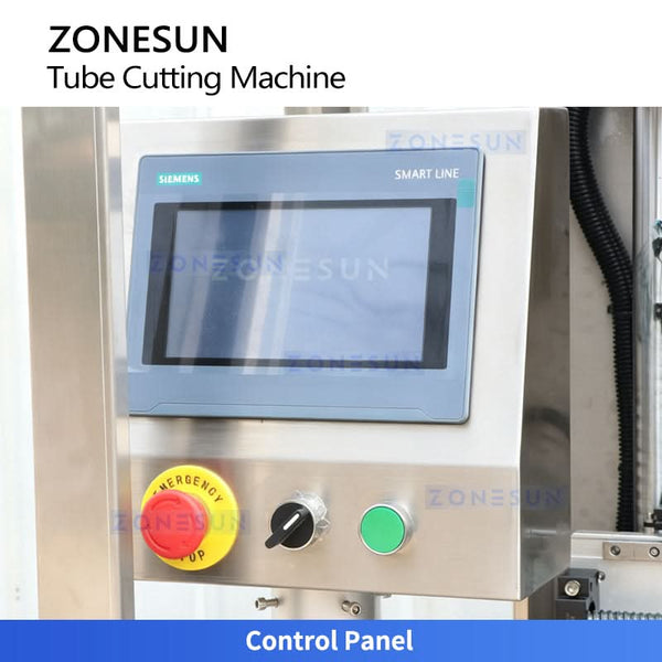ZONESUN Fully Automatic ZS-JG25 V‑Cut Tube Cutting Machine for Cosmetic Pump Tubes & Sprayer Tubes | Industrial Tube Cutter