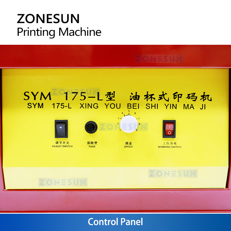 ZONESUN ZS-SYM175 Electric Pad Printing Machine for Logos Dates and Codes