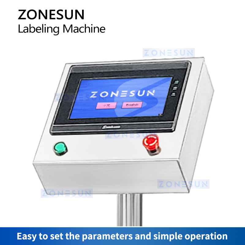 ZONESUN ZS-TB550V Automatic Polygon Bottle Labeling Machine