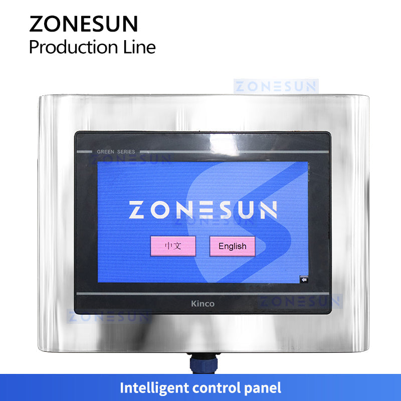 ZONESUN ZS-FAL180G7 Automatic Powder Spices Coffee Production Line Bottle Filling Capping Labeling Weighing Equipment