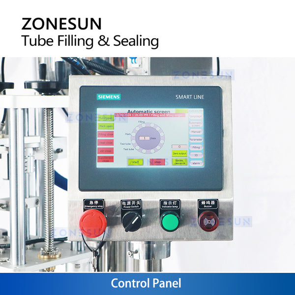 ZONESUN ZS-FS009A Full Automatic Liquid Paste Aluminum Tube Filling Sealing Machine