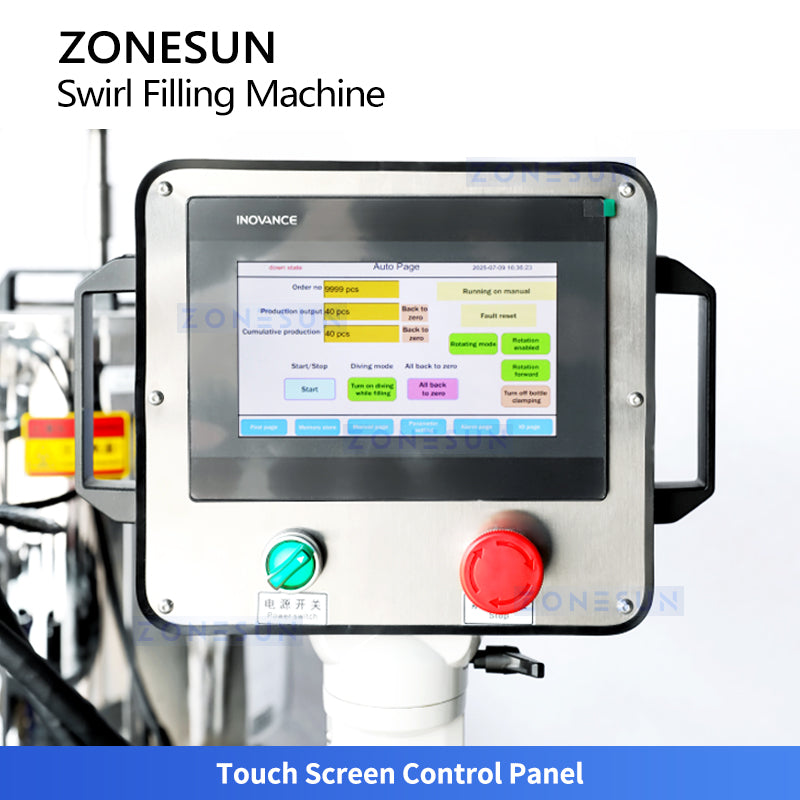ZONESUN ZS-LG2C Lipstick Spiral Filling Machine Double Color for High-Viscosity Cosmetic & Paste Products