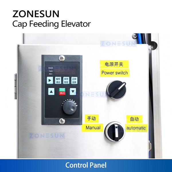 ZONESUN ZS‑SLJ1 Automatic Customizable Cap Feeding Elevator Machine