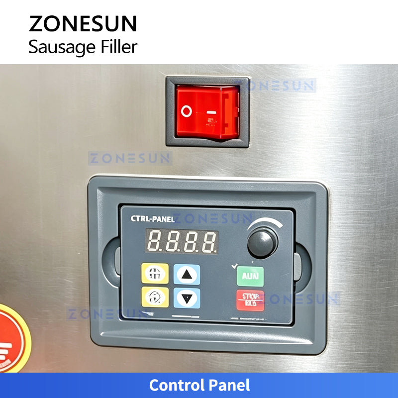 ZONESUN ZS-SFR1 Commercial Electric Sausage Filler Machine for Sausages Hot Dogs and Salami Meat Processing