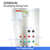 ZONESUN ZS-EM2 300L Emulsifying Mixing Tank with Anchor Scraper Agitator High-Speed Emulsifier and Dual Rotor Pumps for Food Cosmetic and Pharmaceutical Production