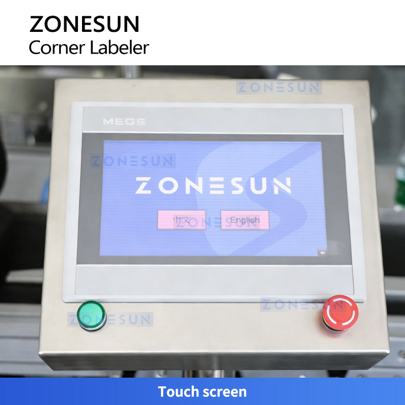 ZONESUN ZS-TB816 Double-Side Box Anti-Tamper Corner Labeling Machine