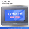 ZONESUN ZS-YT8T-8PX Automatic 8-Head Servo Piston Filling Machine For Ketchup Shampoo