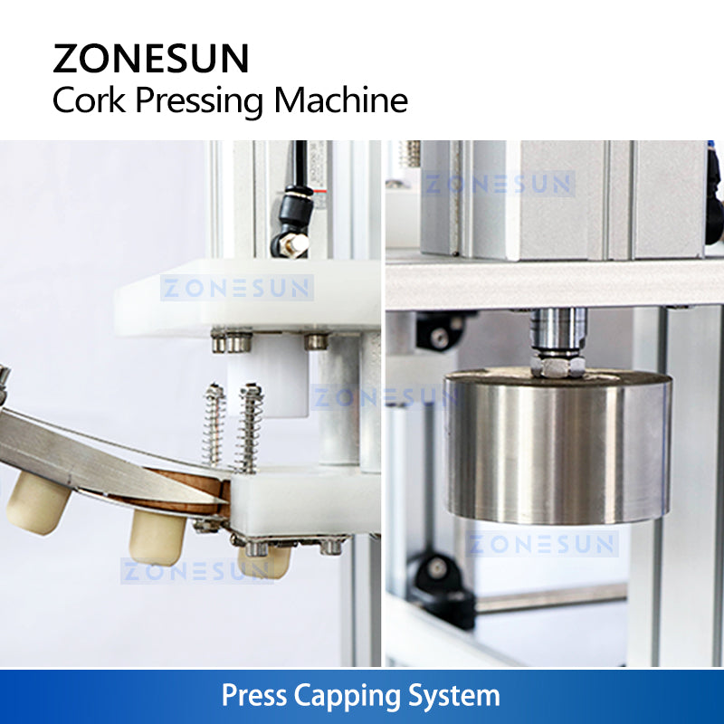 ZONESUN ZS-XG16D1 Máquina automática de prensado de tapas de corcho de madera con alimentador de tapas 