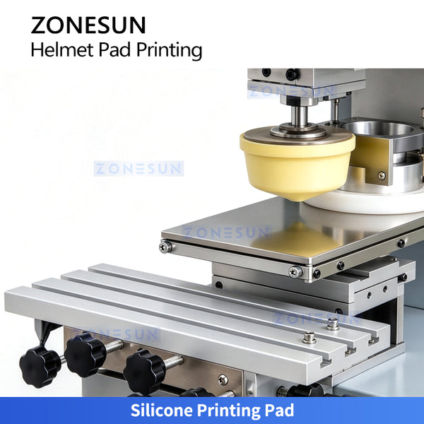ZONESUN ZS-VTQYY2 Semi Automatic Helmet Pad Printing Machine