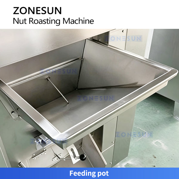 ZONESUN ZS-GHK4 Continuous Rotary Roasting Machine for Nuts Seeds Peanuts Almonds Cashews Sesame