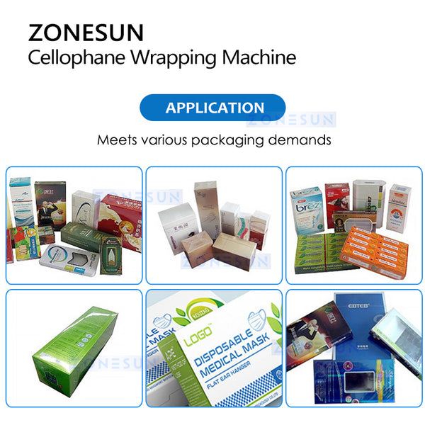 ZONESUN ZS-BT220 Horizontal BOPP Cellophane Film Box Wrapping Machine