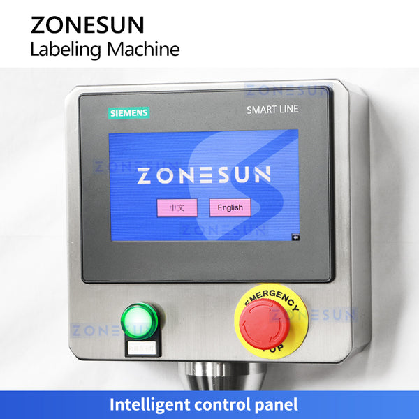Automatic Round Bottle Cap & Body Labeling Machine