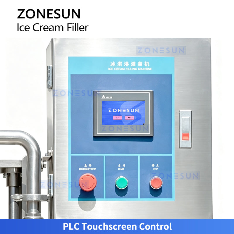ZONESUN ZS-ICF01 Semi-Automatic Dual-Color Ice Cream Cup Filling Machine
