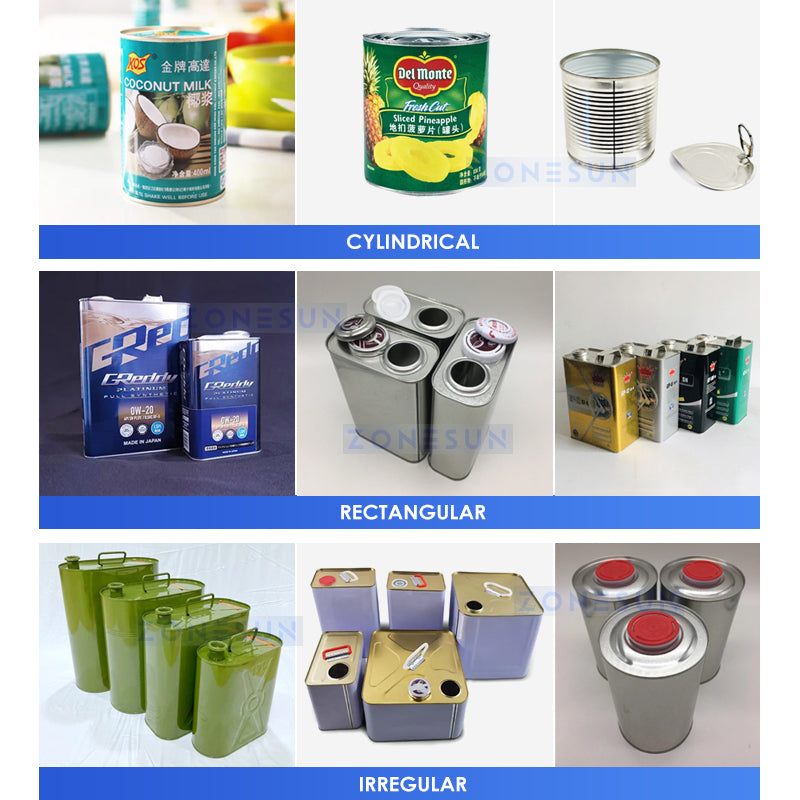 ZONESUN ZS-ACS1 Automatic Can Sealing Machine Customized Seamer