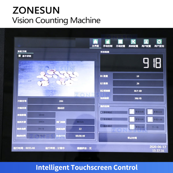 ZONESUN ZS-FSCS07 High-Speed Automatic CCD Vision Counting and Packaging Machine