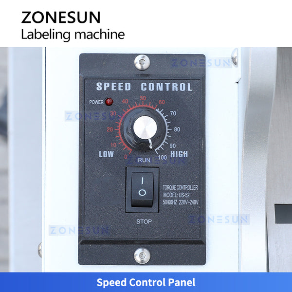 ZONESUN ZS-JTB10 Semi-Automatic Wet Glue Labeler for Round Bottles